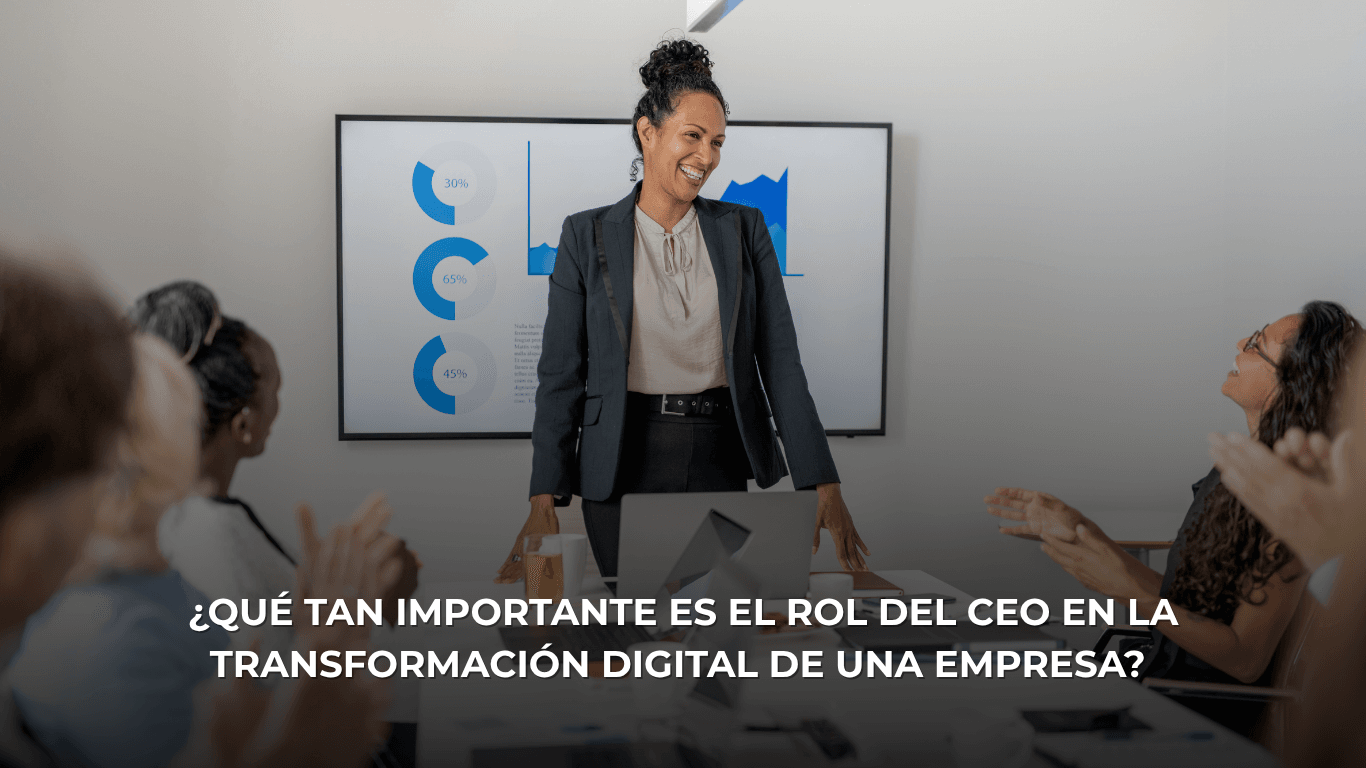 CEO leading business digital transformation
